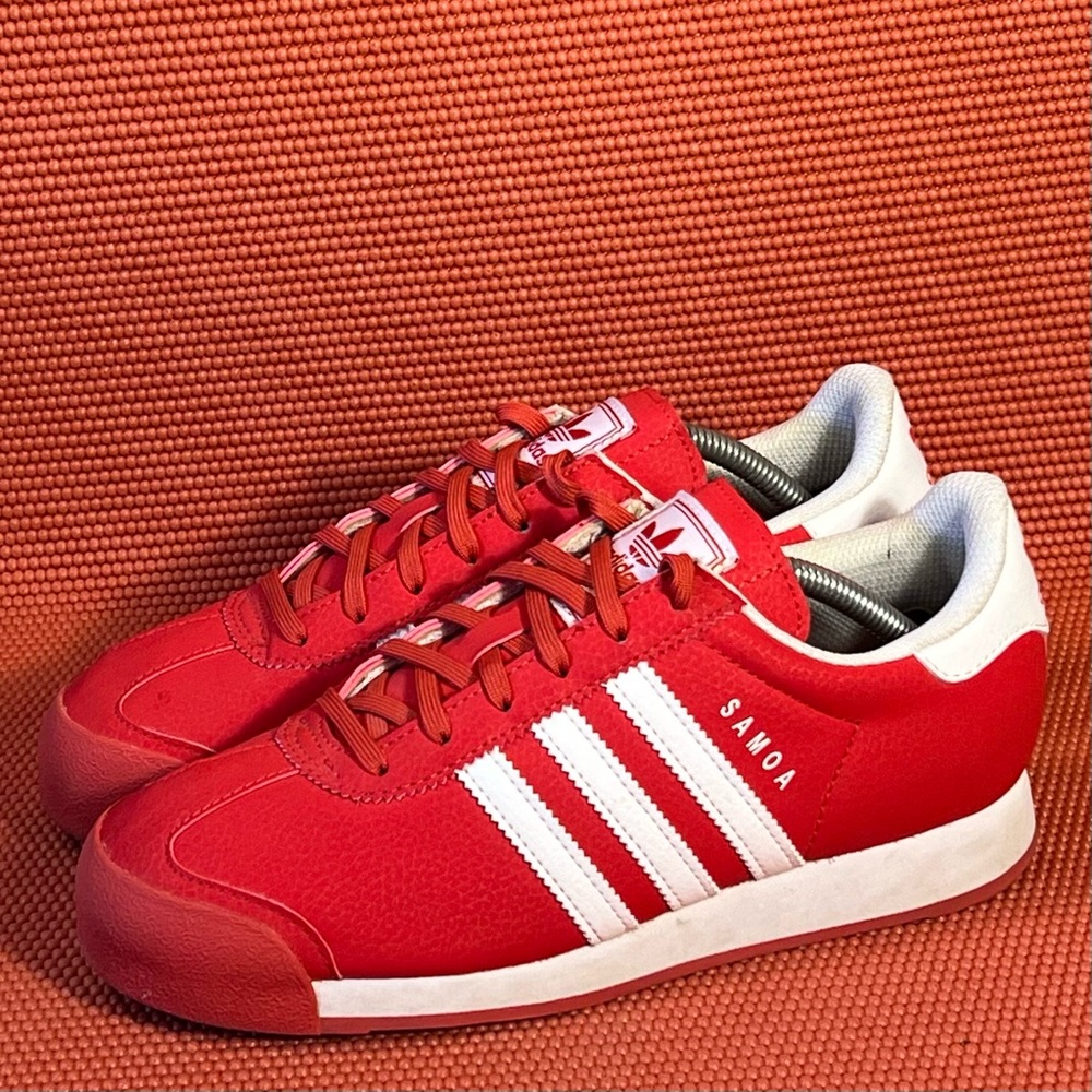 adidas Samoa Red and White Sneakers